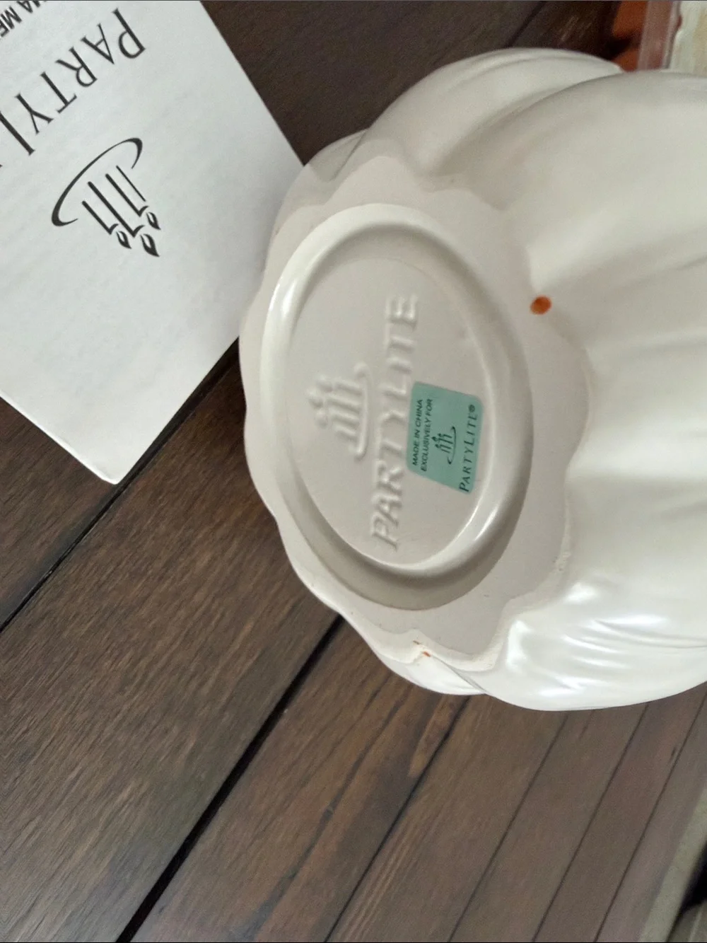 PartyLite Autumn Pumpkin Aroma Melts Warmer with ginger pumpkin melts - Picture 4 of 15